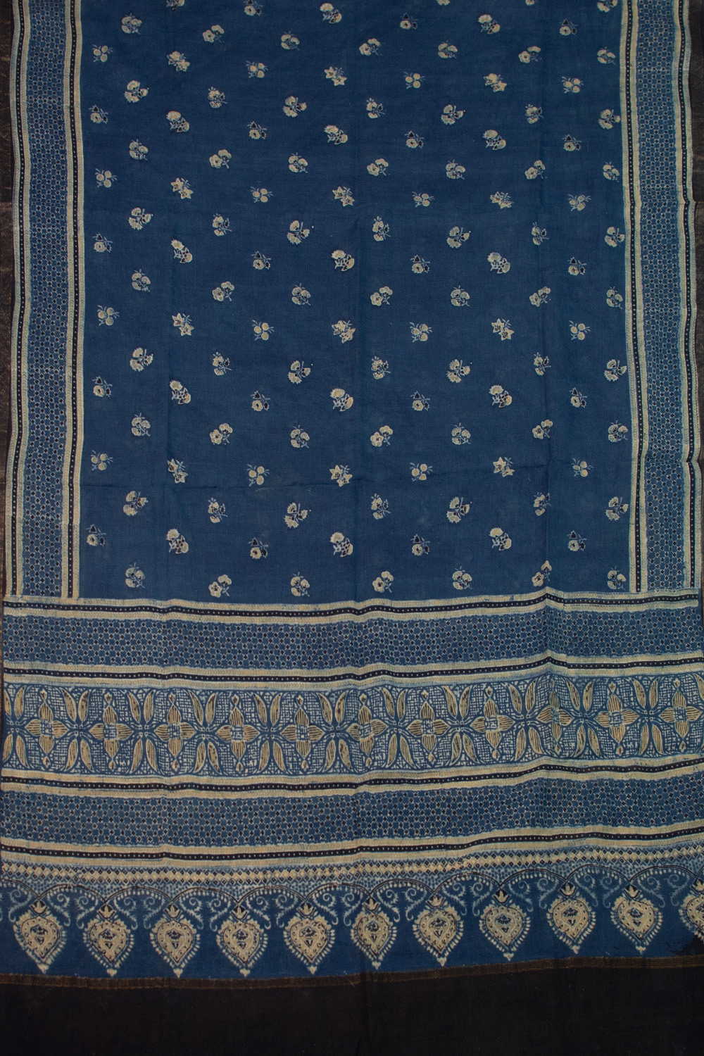 Indigo Ajrak Cotton Dupatta - Image 3