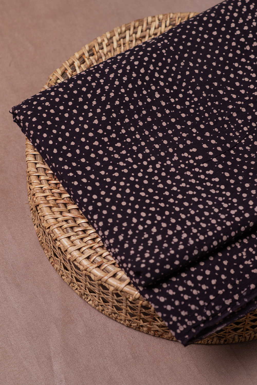 Dotted - Pattern Ajrak Cotton Fabric - Image 2