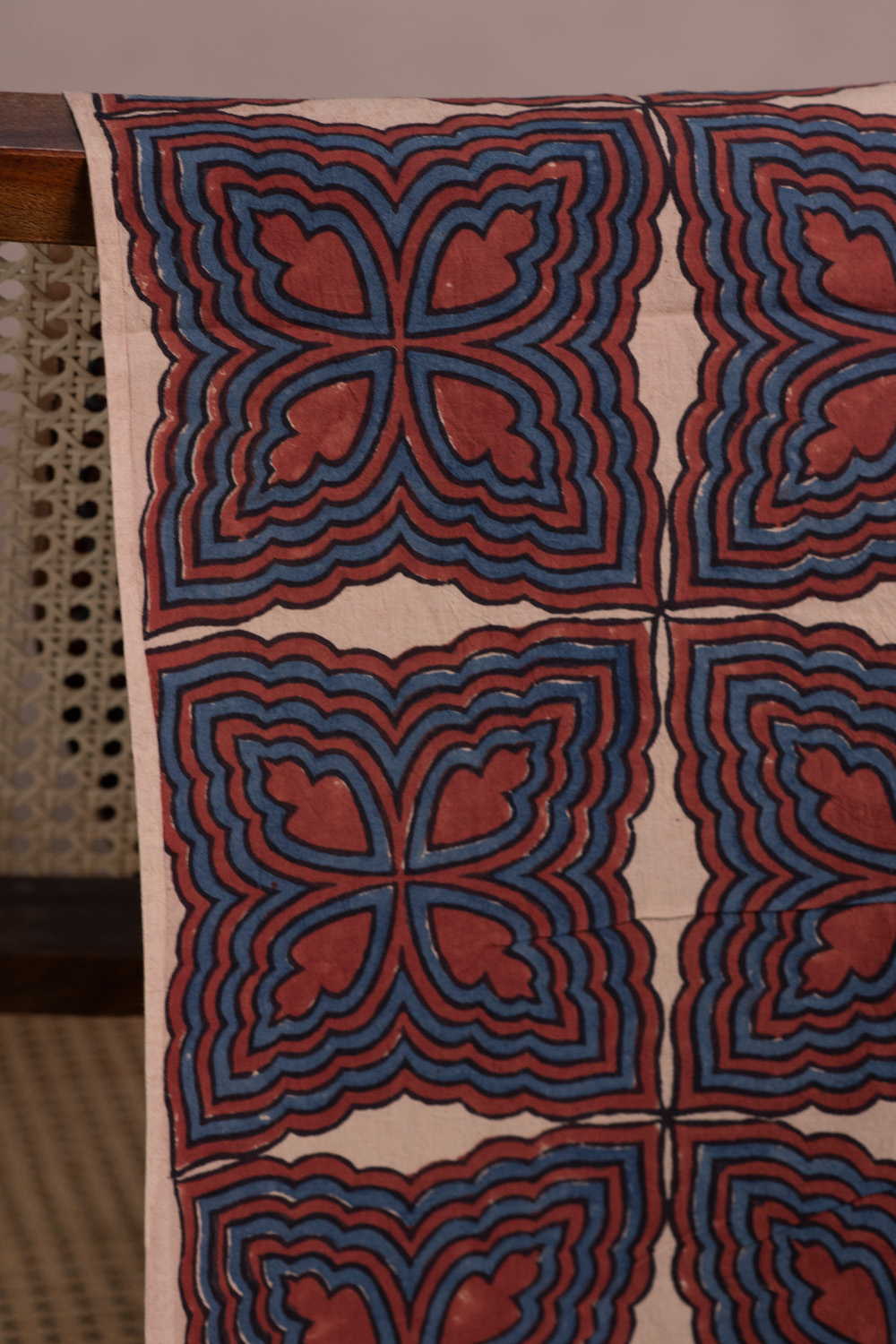 Multi-Color Ajrak Cotton Fabric - Image 2