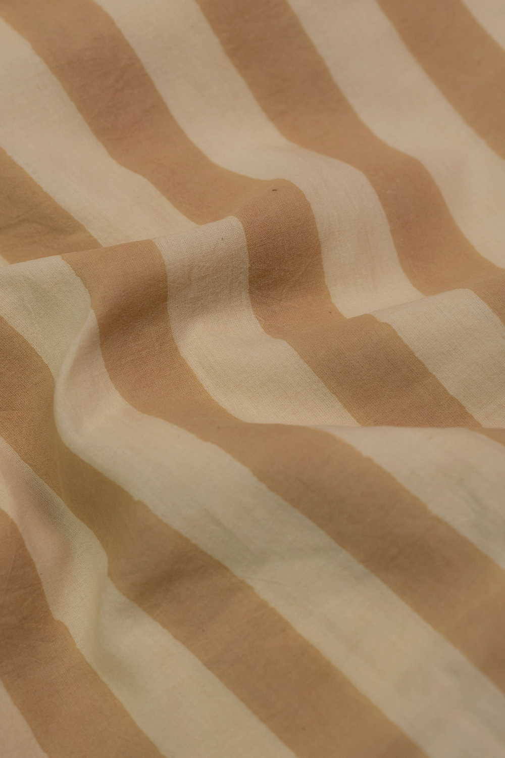 Stripes on Lighter Beige Ajrak Cotton Fabric - Image 3