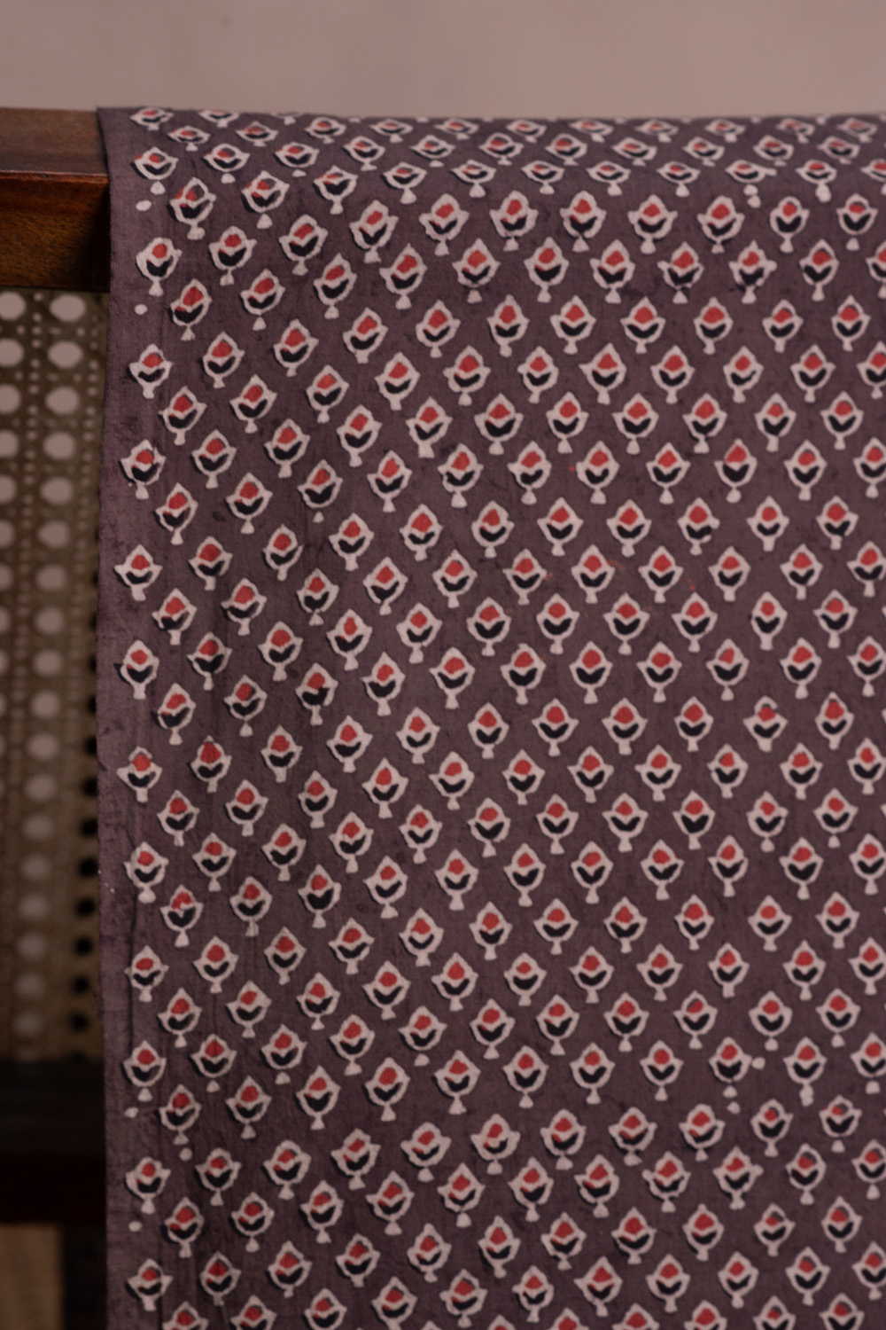 Little Motifs on Ajrak Cotton Fabric