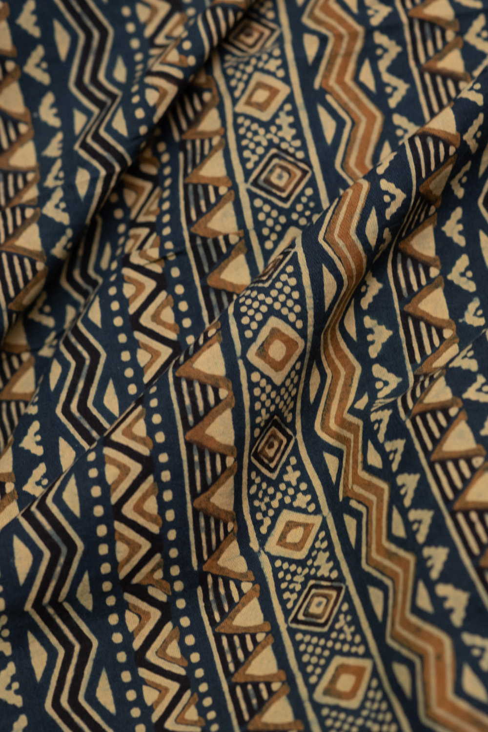 Linear Pattern - Ajrak Cotton Fabric - Image 3