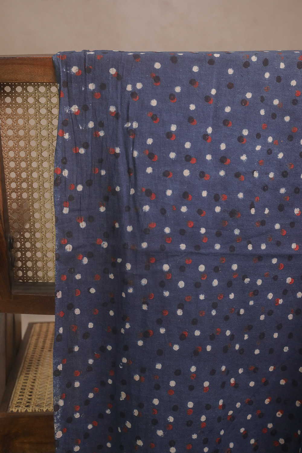 Indigo - Ajrak Cotton Fabric - Image 2