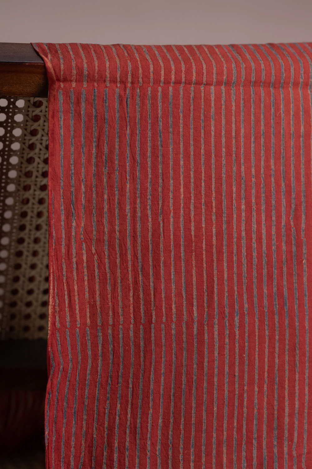 Faded Rust Marooon Ajrak Cotton Fabric - Image 3