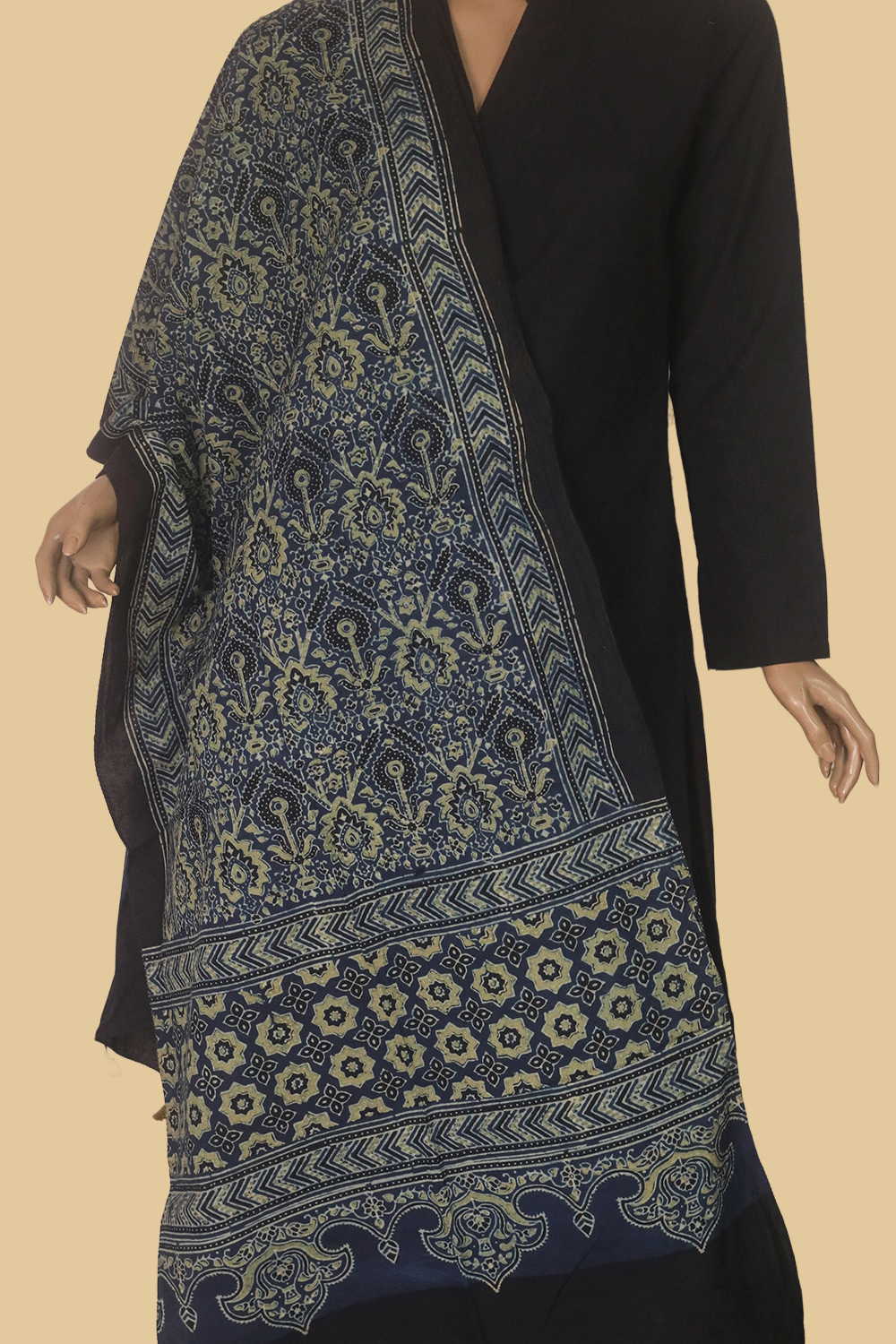 Indig Designed Ajrak Cotton Stole