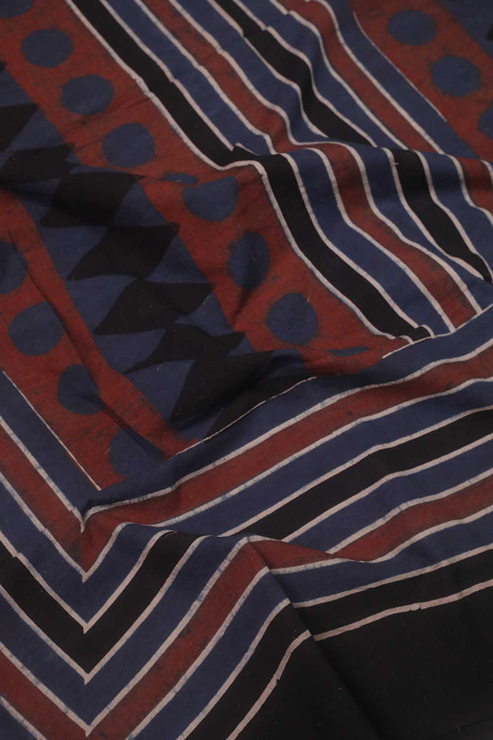 Muli-Color Ajrak Kurta Cotton Fabric - Image 4