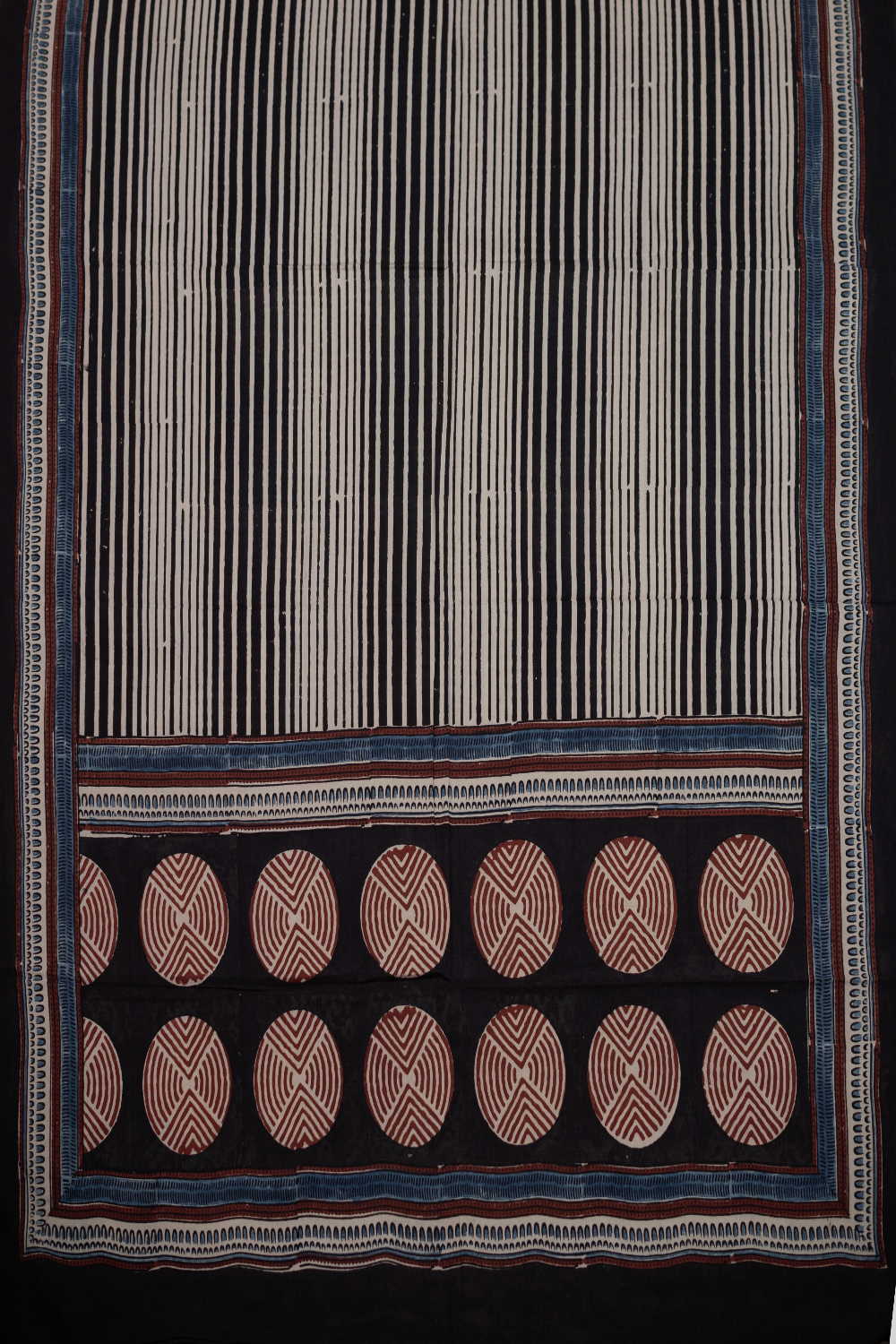 Circle Rhythm - Black Ajrak Cotton Full Suit - Image 3