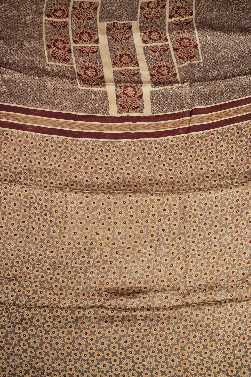 Shade of Brown Modal Silk Top & Dupatta - Image 3