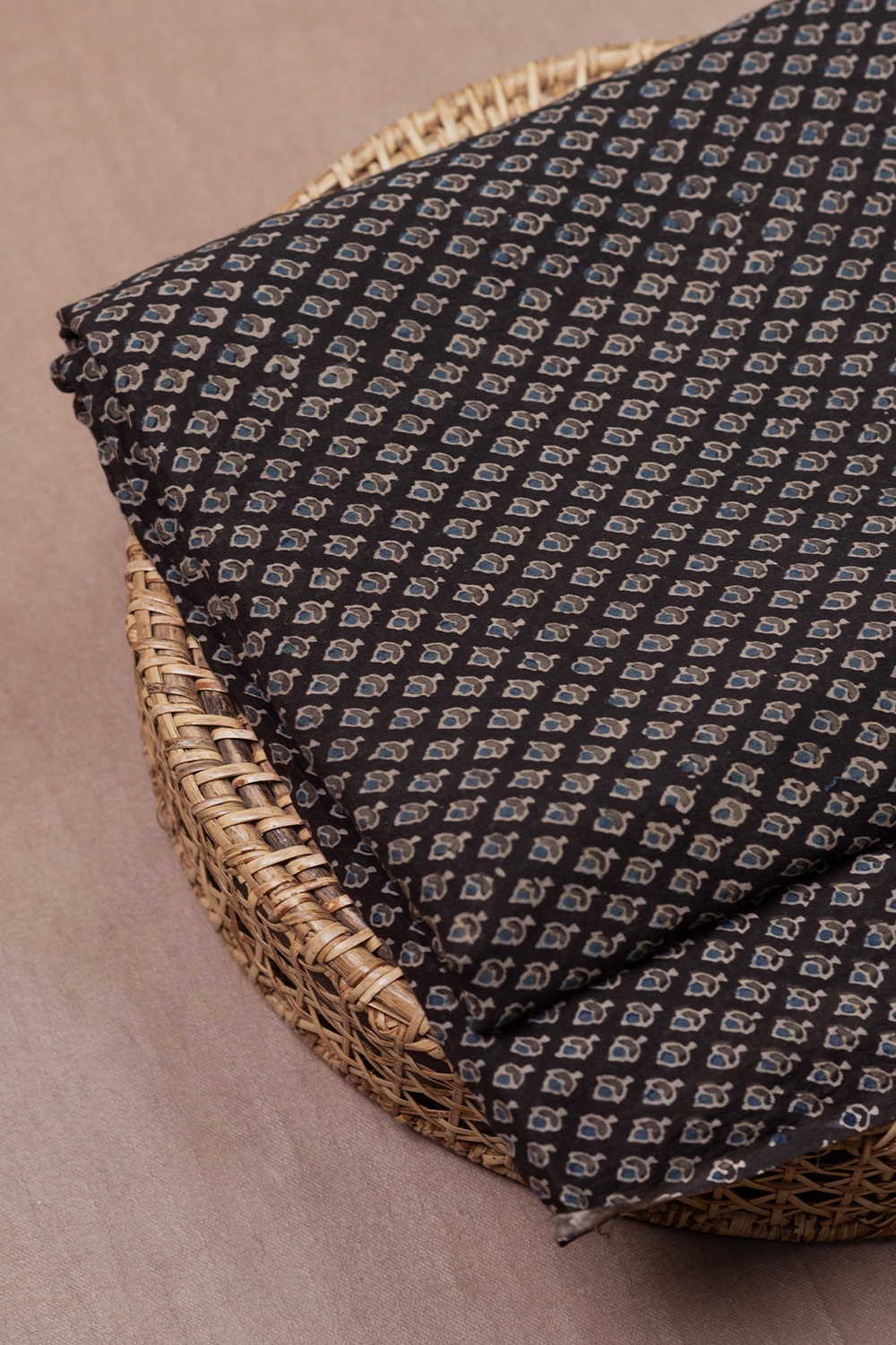 Tiny Motifs Ajrak Mul Cotton Fabric