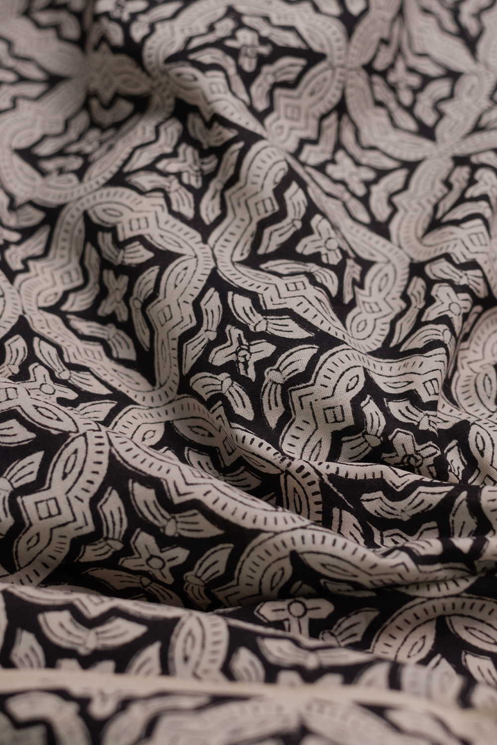 Intricate Design Bagru Cotton Fabric - Image 3