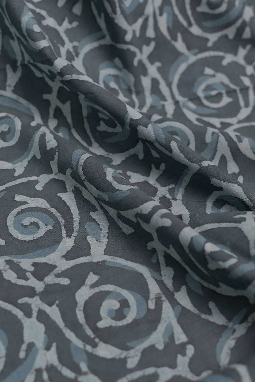 Cluster Floral Dabu Cotton Fabric - Image 2