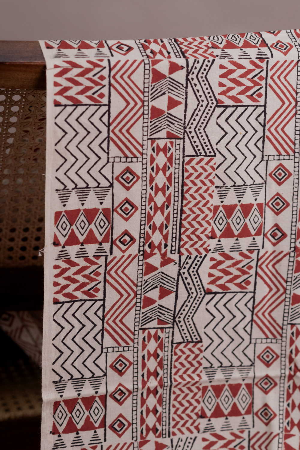 Terra Tribe Pattern Bagru Cotton Fabric