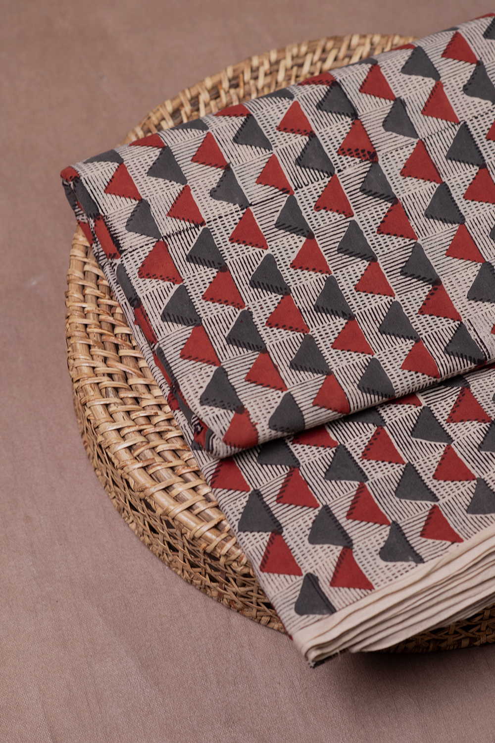 Triangle Tales Bagru Cotton Fabric