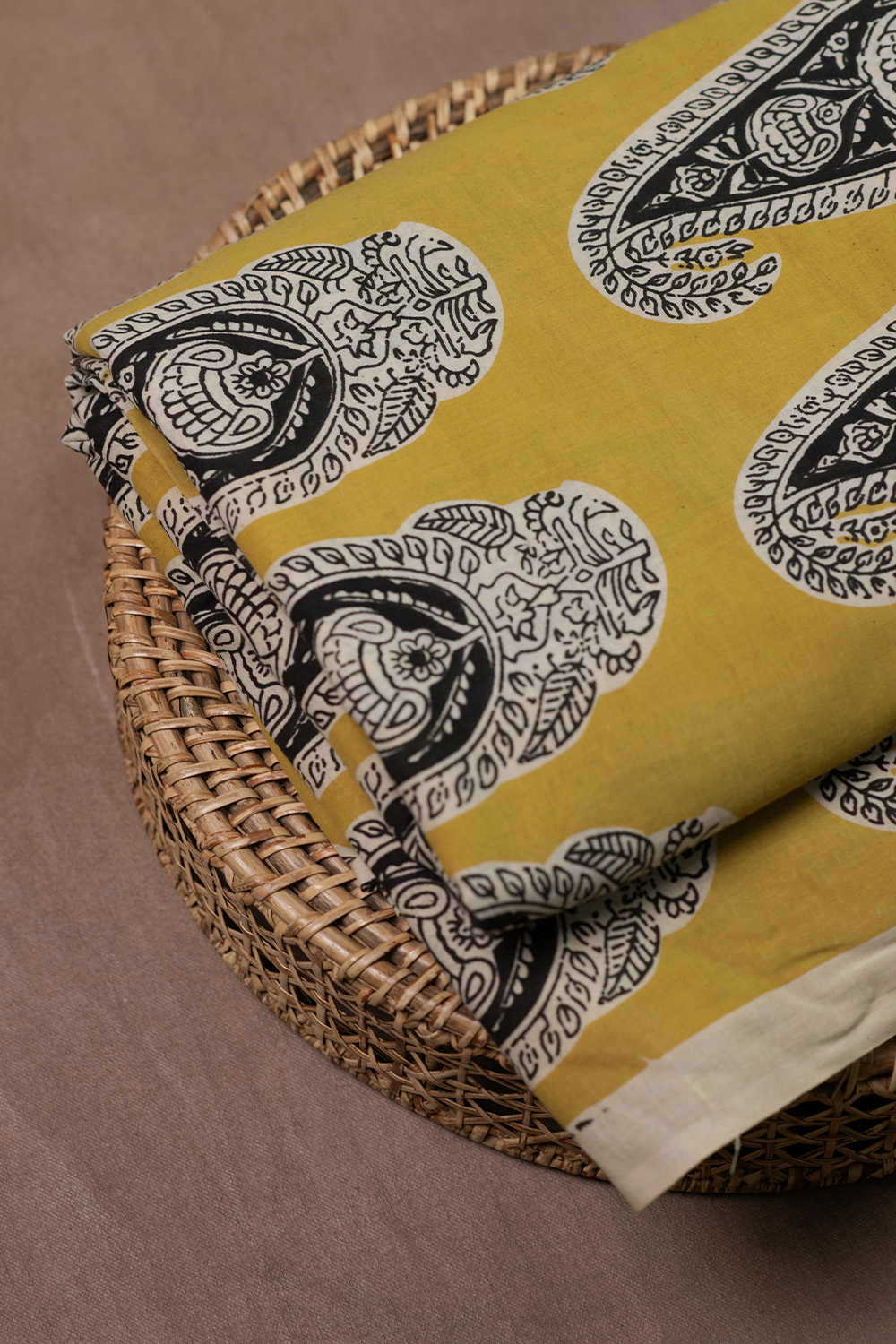 Paisley Butta Bagru Cotton Fabric