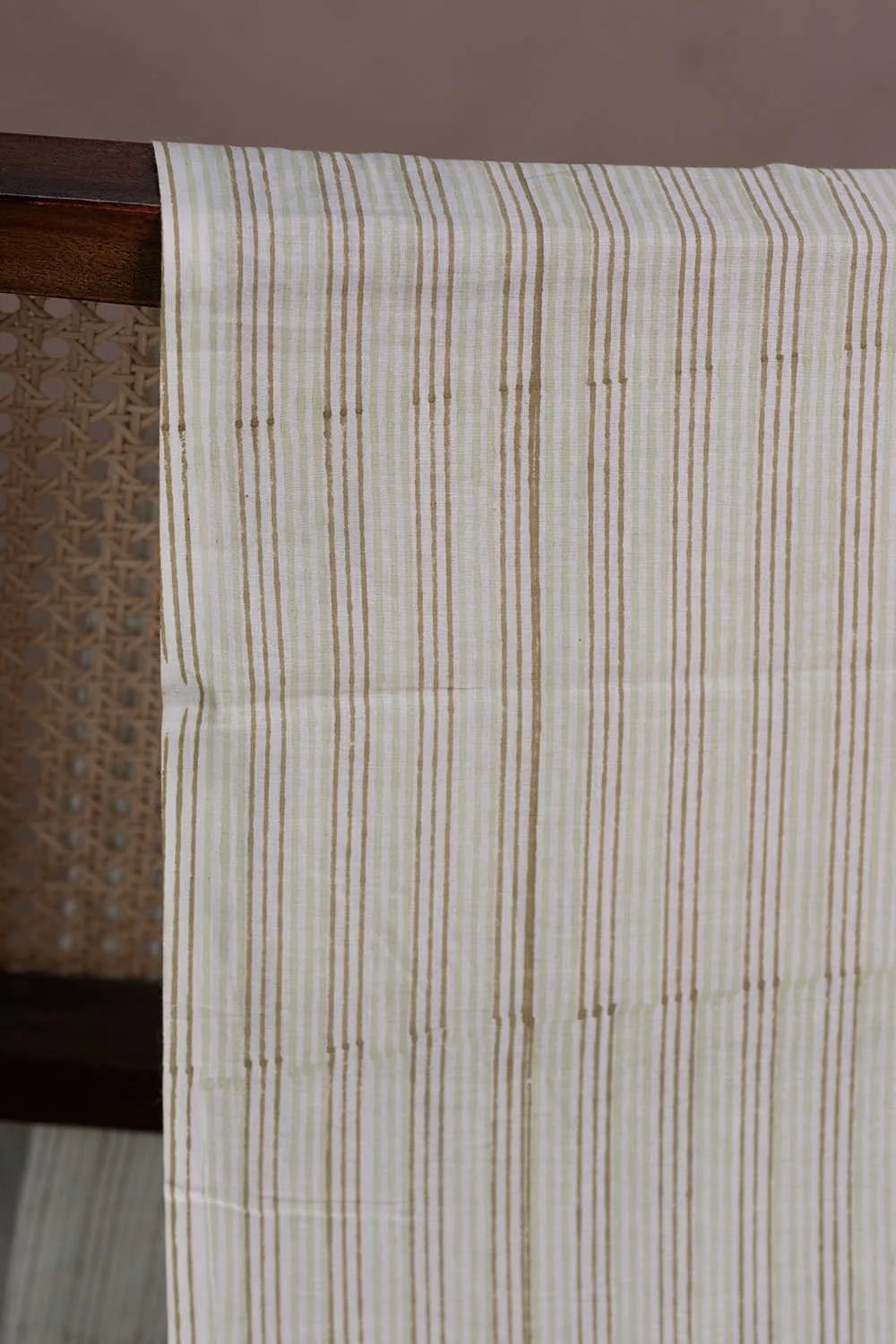 Striped Sanganeri Cotton fabric - Image 2
