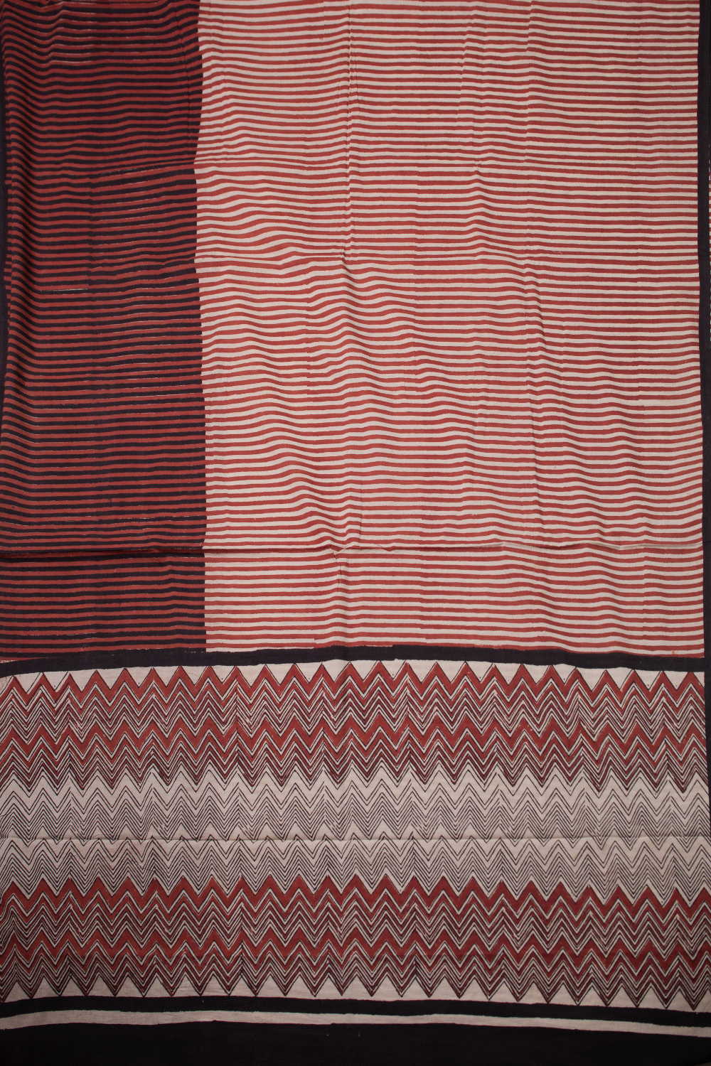 Mutli Lines - Bagru Mul Cotton saree - Image 2