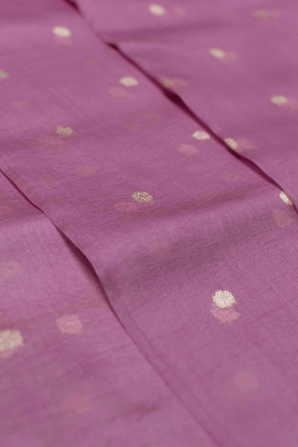 Soft Pink with Kadhwa Butti Banarasi Organza Silk Fabric - Image 3