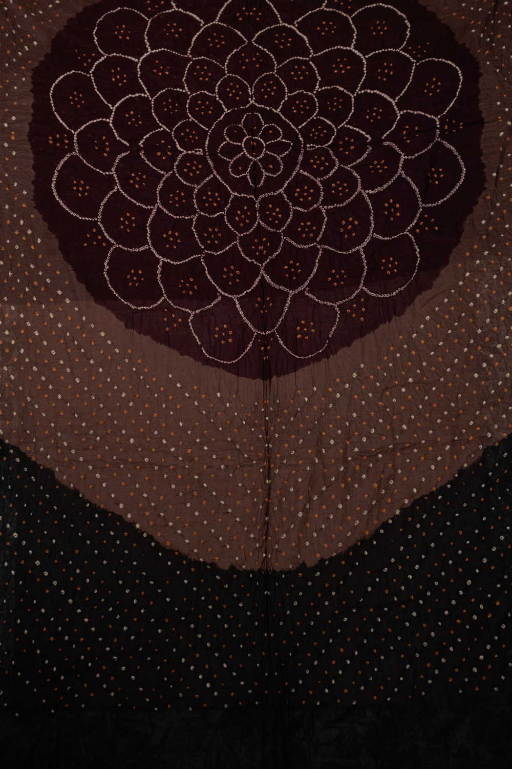 Soft Brown Bandhani Cotton Dupatta - Image 2