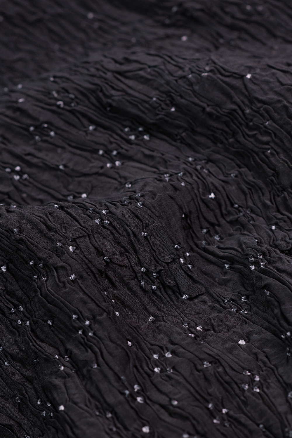 Moon Dot Bandhani Silk Cotton Fabric - Image 3