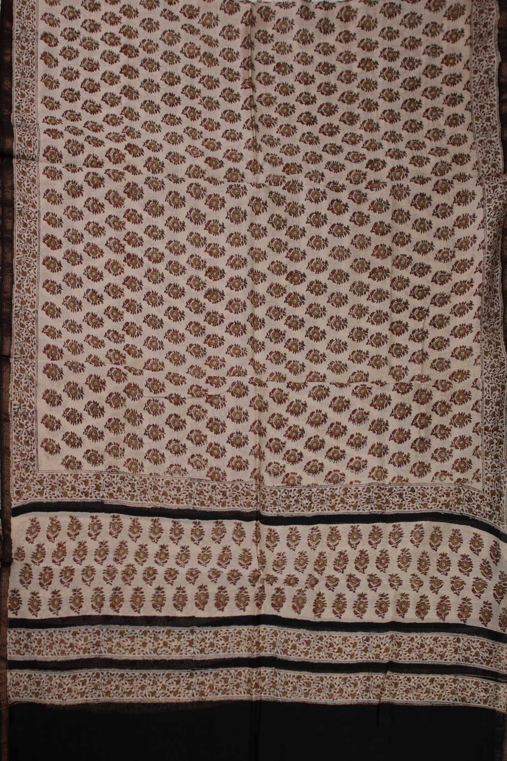 Little Motifs Block Printed Chanderi Dupatta - Image 3