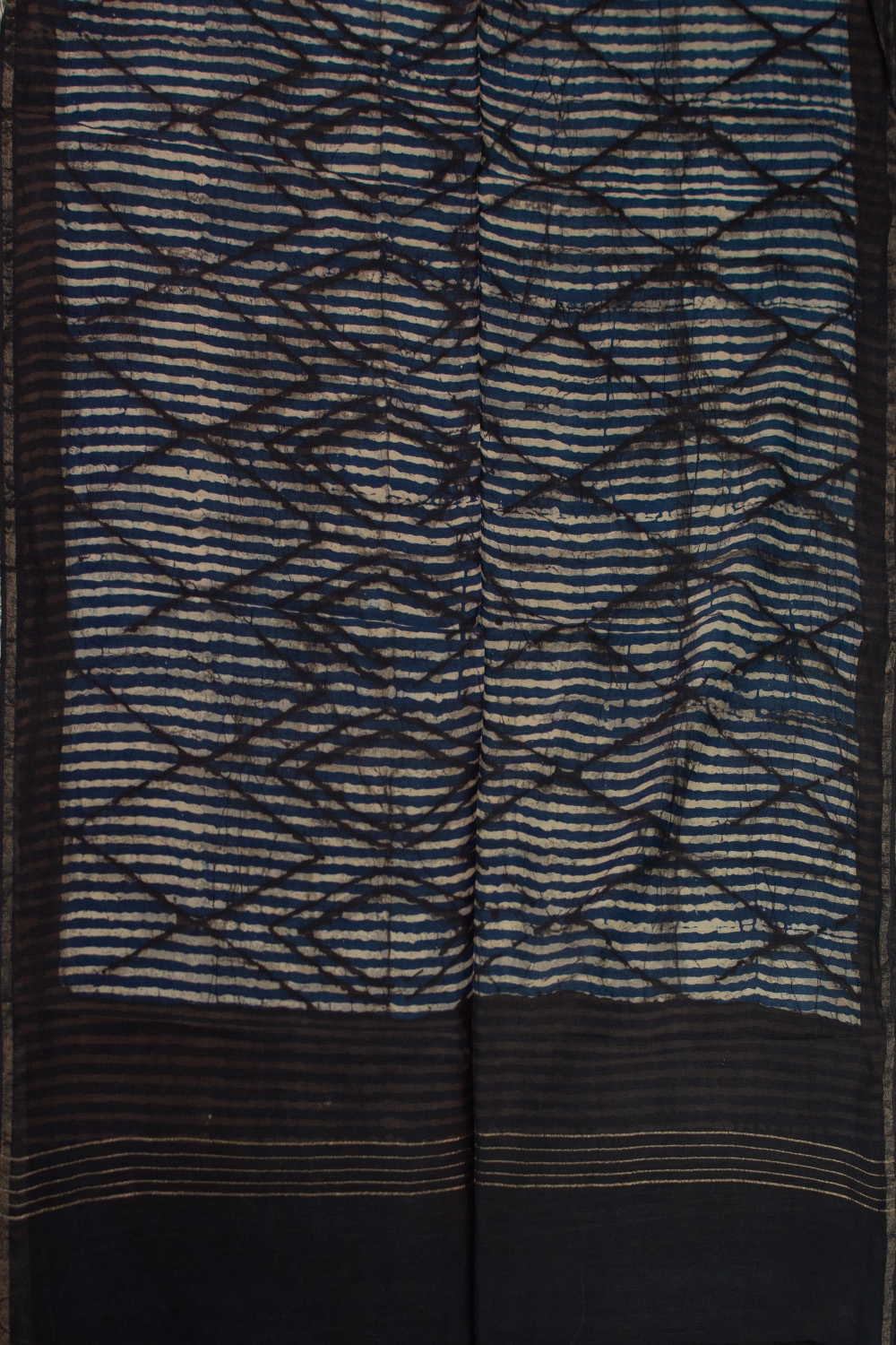 Patterned Block Printed Chanderi Dupatta - Image 3