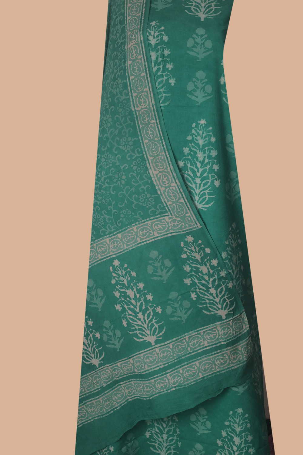 Big Butta - Green Block Printed Cotton Suit