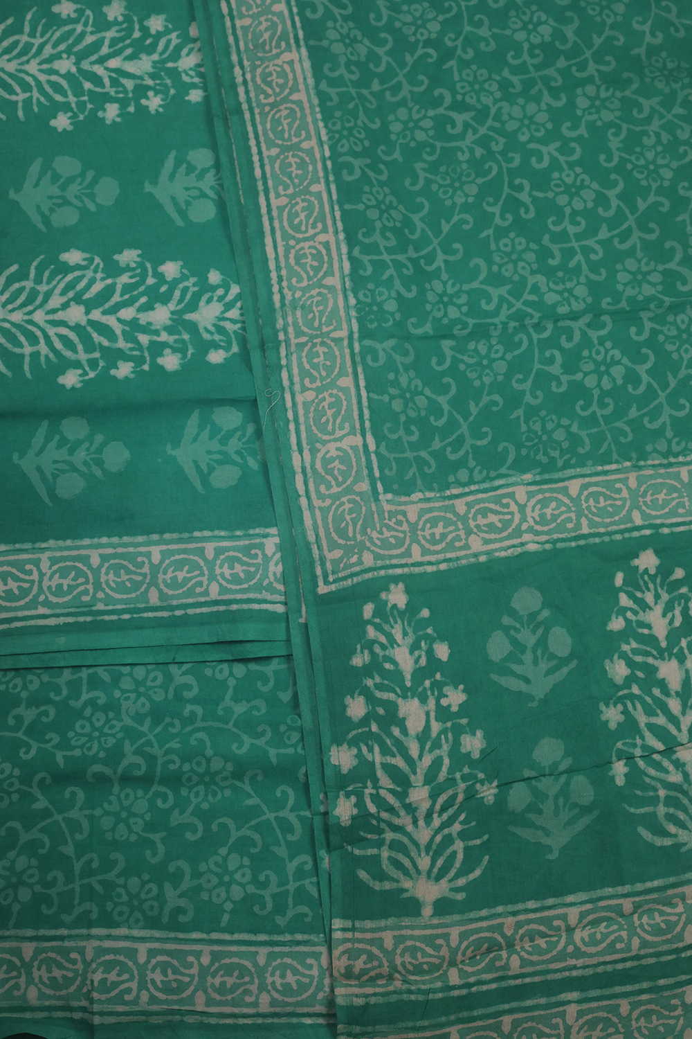 Big Butta - Green Block Printed Cotton Suit - Image 3