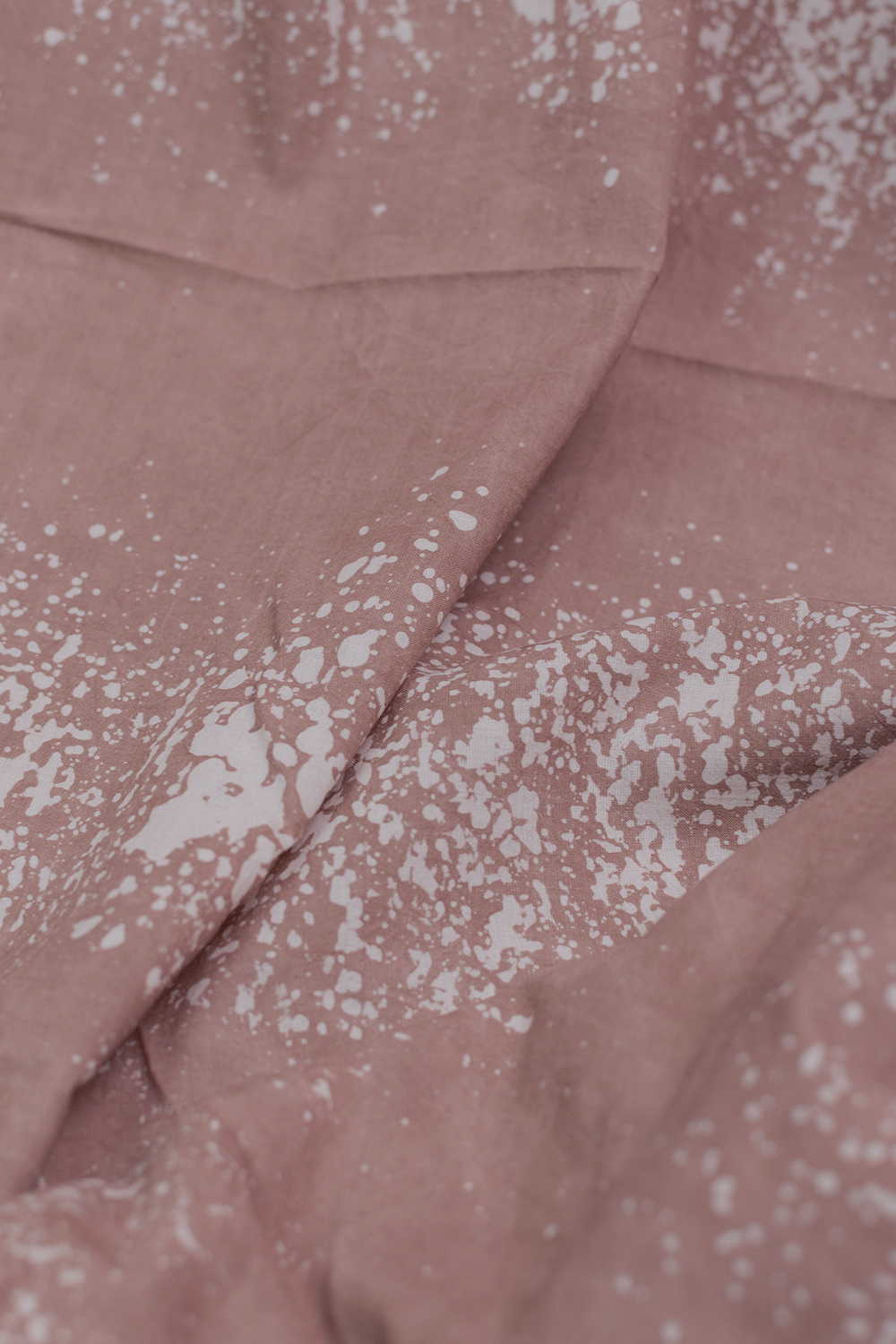Earthy Splash Block Printed Batik Cotton Fabric - Image 3