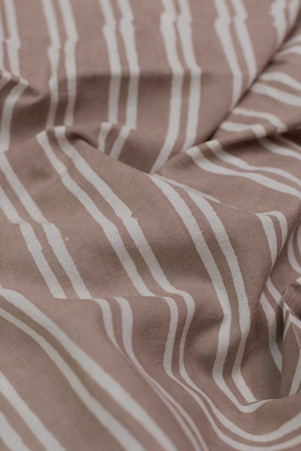 Stripe Pattern Block Printed Batik Cotton Fabric - Image 2