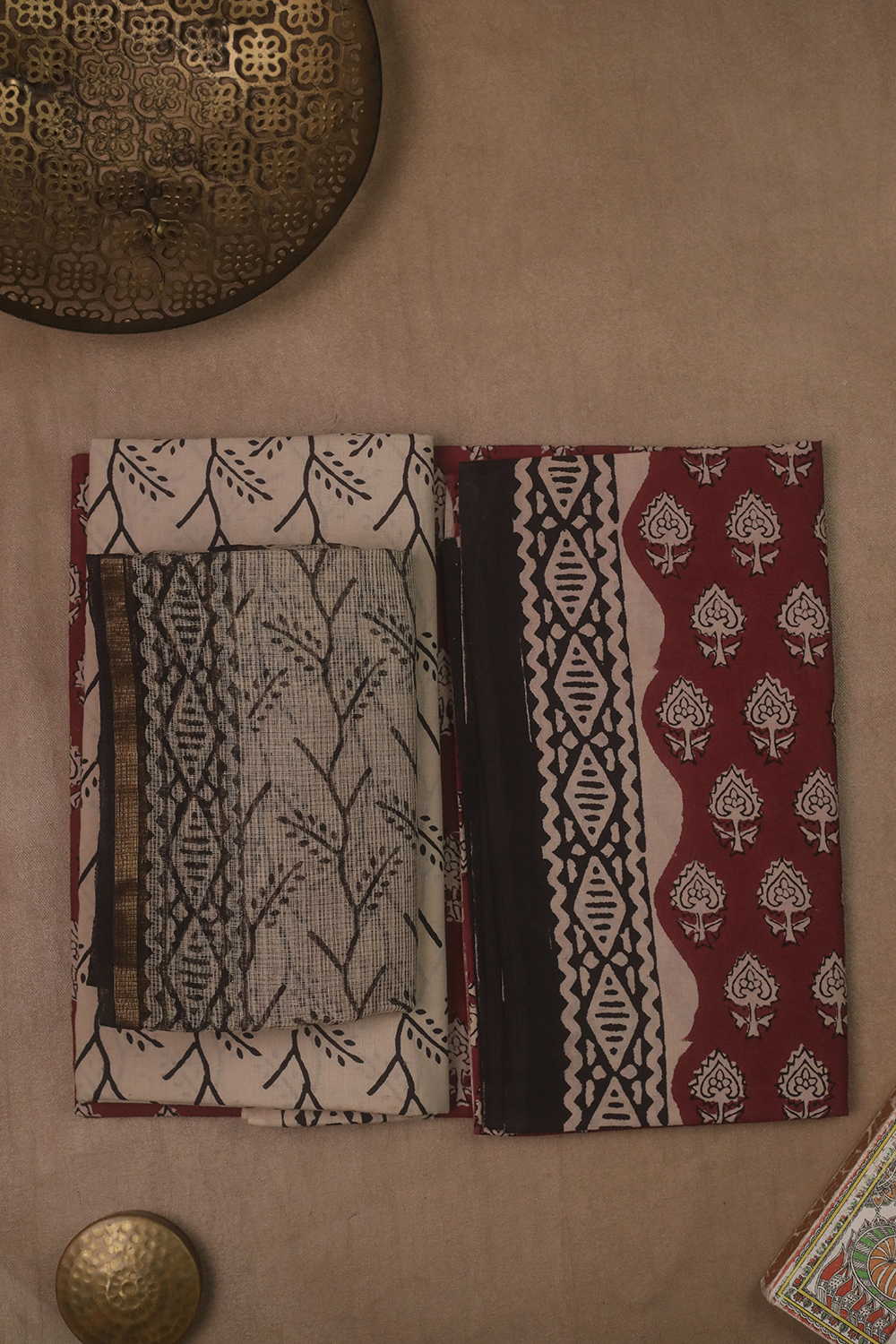 Leaf Butta Block Printed Cotton Suit