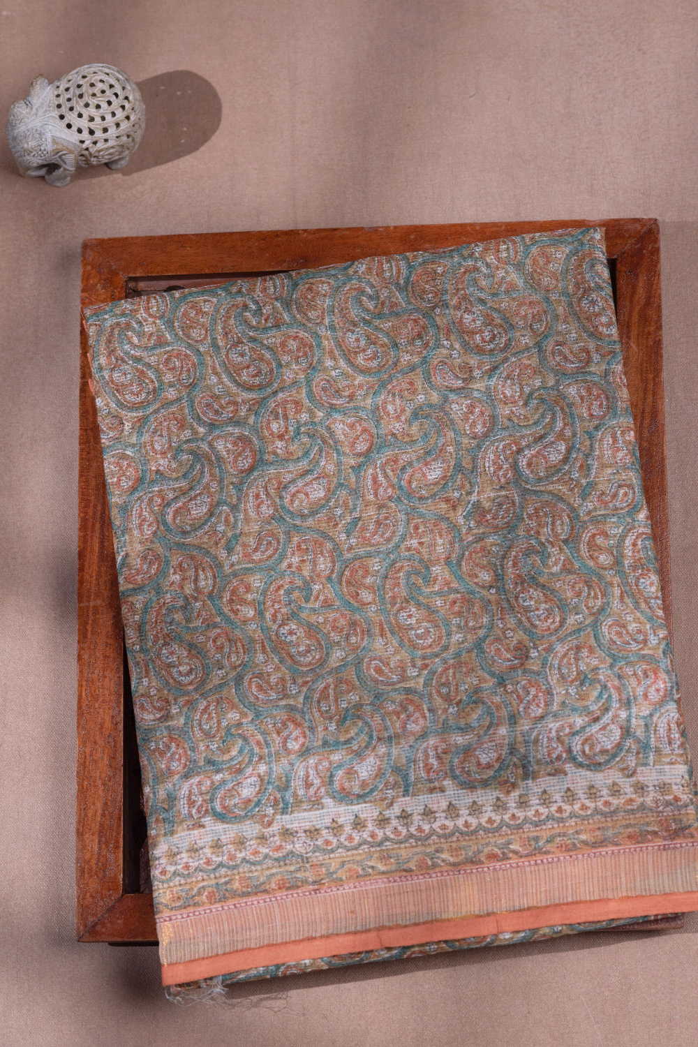 Dense Pattern - Block Printed Kota Cotton saree