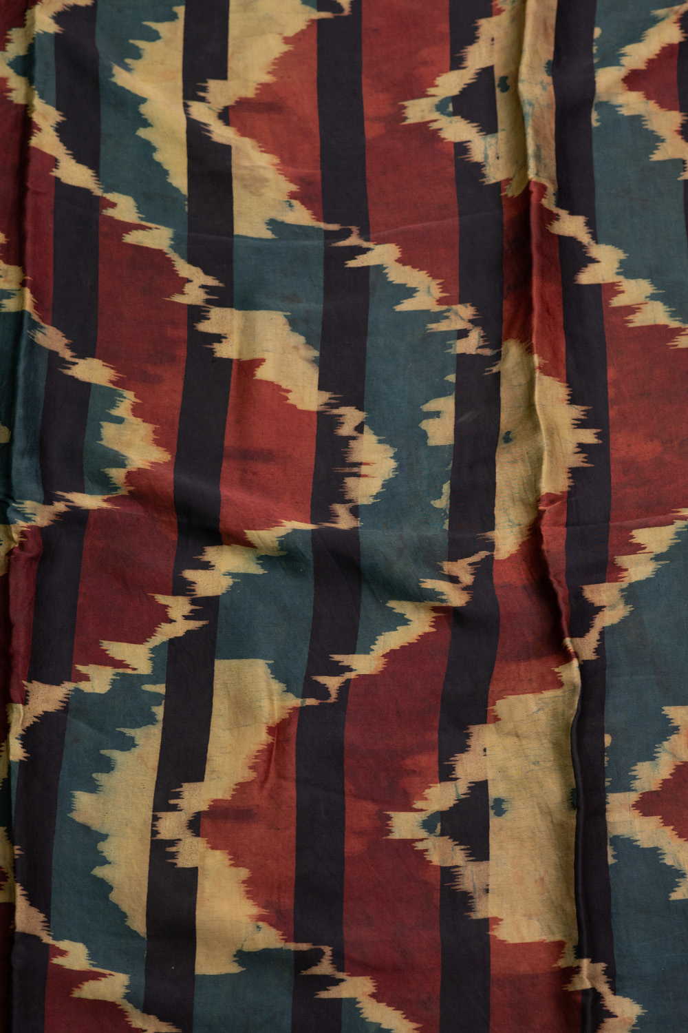 Multi-Color Pattern Block Printed Modal Silk Fabric - Image 4