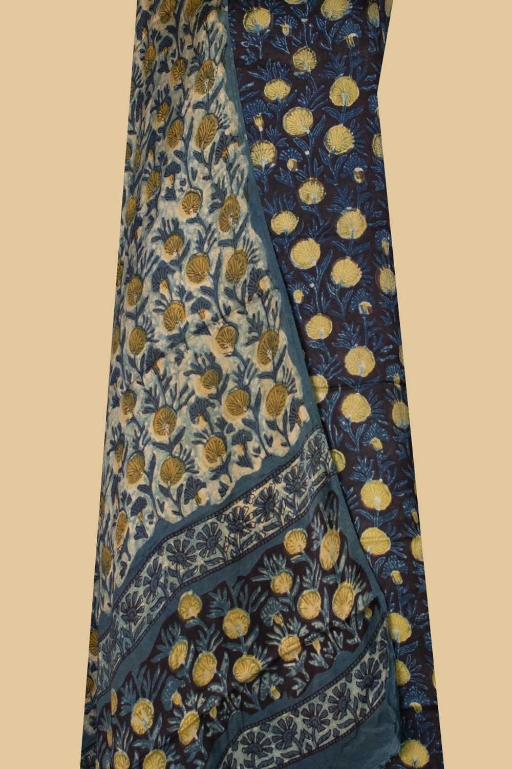 Garden Floral Modal Silk Top & Dupatta