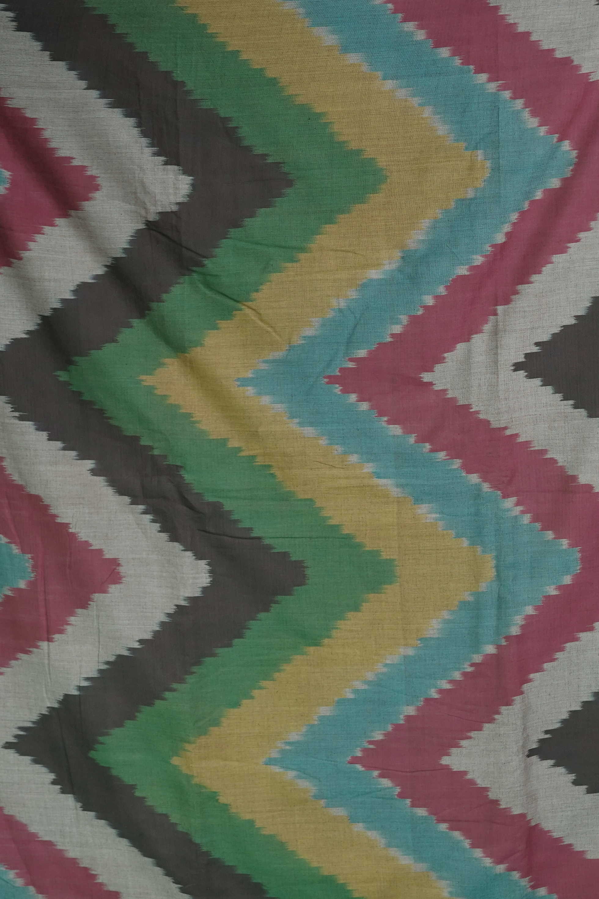 Carnival Chevron Ikat Cotton Fabric - 1.4m - Image 2