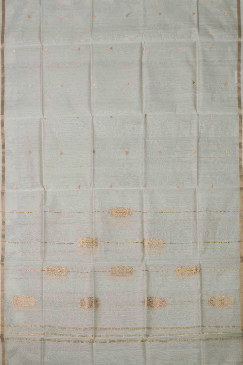 Zari Butti on Cream Chanderi Silk Cotton Dupatta - Image 4