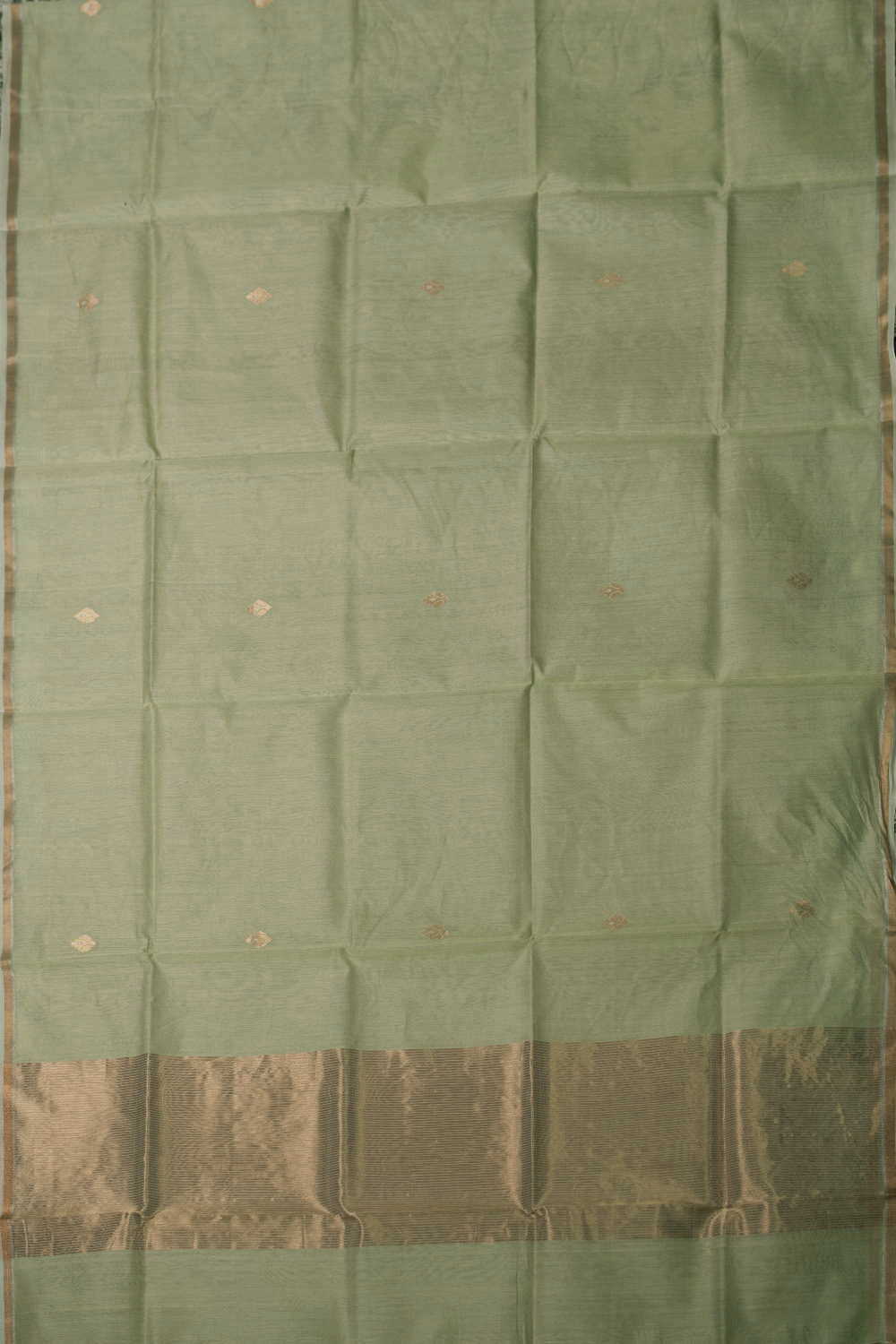 Pista Green Chanderi Silk Cotton Dupatta - Image 4