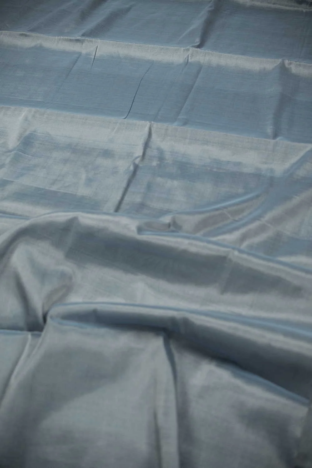 Silver Grey Heavy Tissue saree - Image 3
