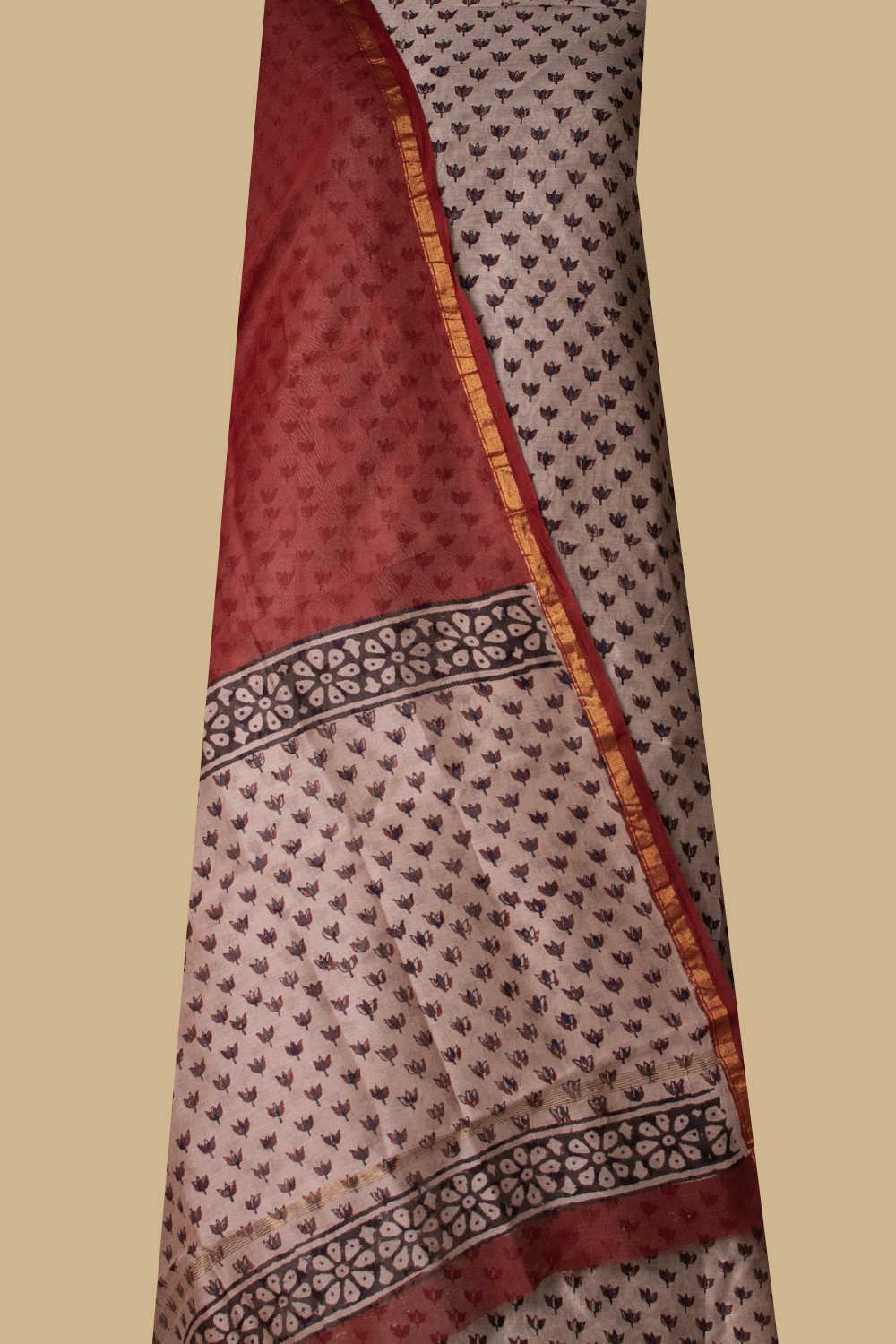 Little Lotus Chanderi Silk Cotton Suit