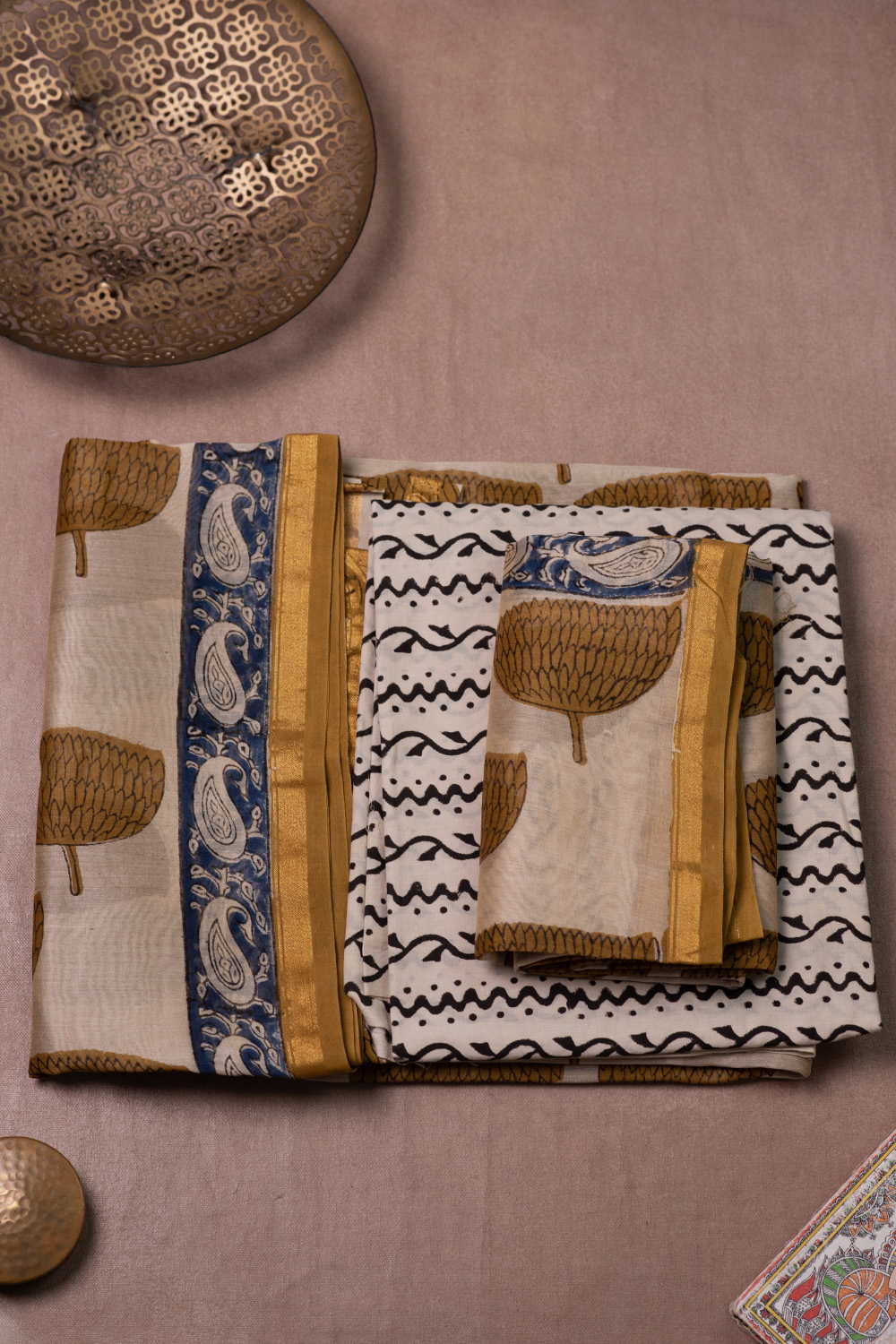 Lotus Grove Chanderi Silk Cotton Suit - Image 2