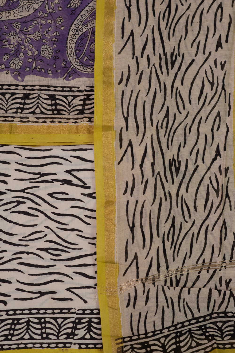 Purple Chanderi Silk Cotton Suit - Image 3