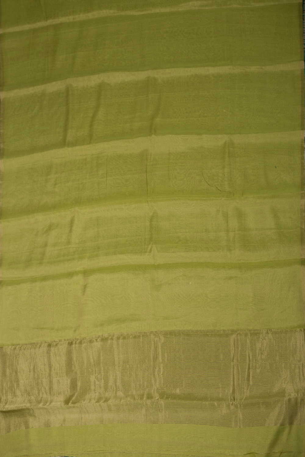 Neon Green Tissue Chanderi Mul Saree - Image 2