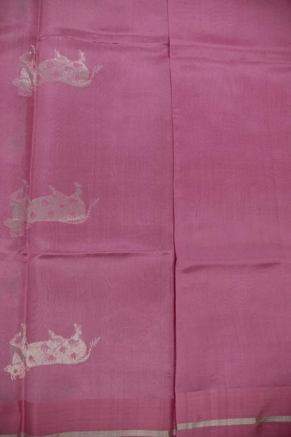 Nandi - Soft Pink Chanderi Silk saree - Image 4