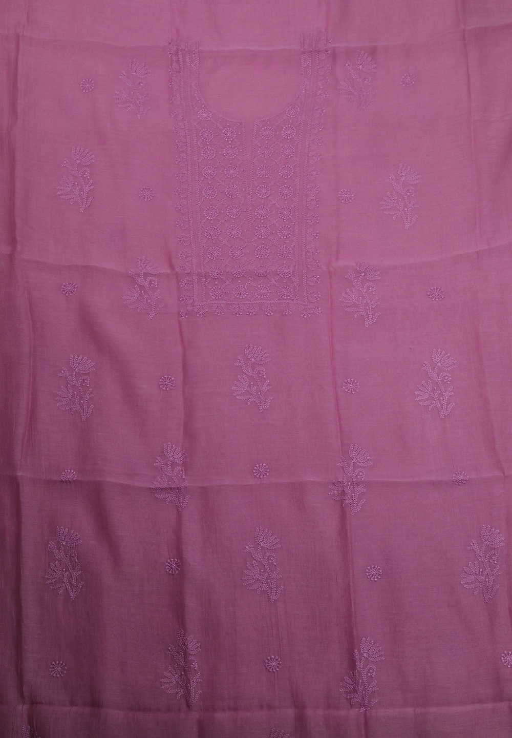Barbie Pink Chanderi Silk Cotton Top and Dupatta - Image 3