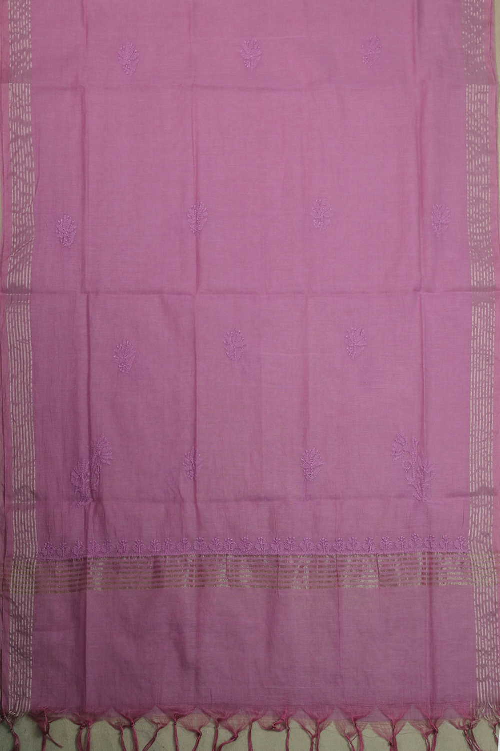 Barbie Pink Chanderi Silk Cotton Top and Dupatta - Image 5