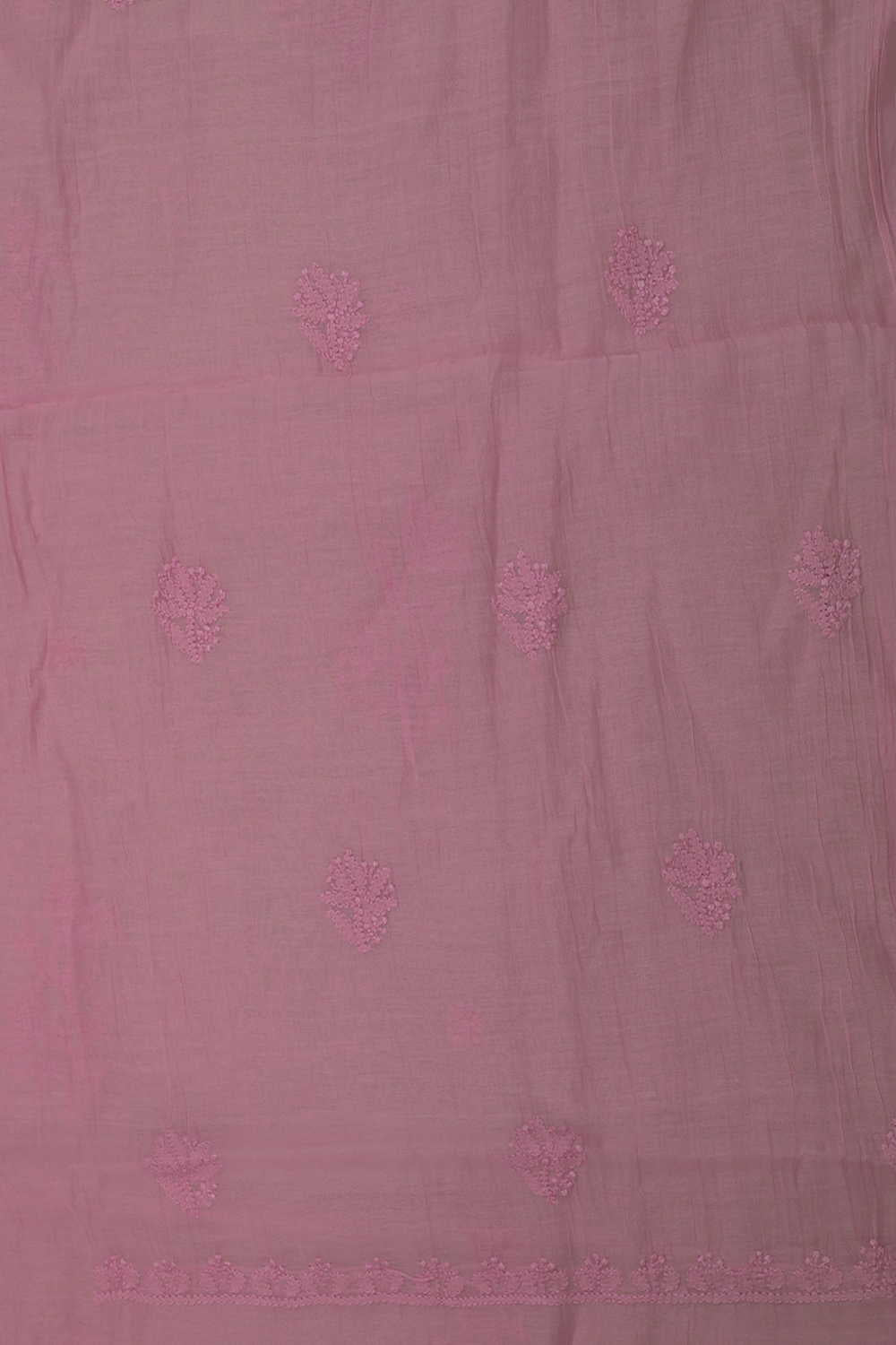 Flamingo Pink Chanderi Silk Cotton Top and Dupatta - Image 4