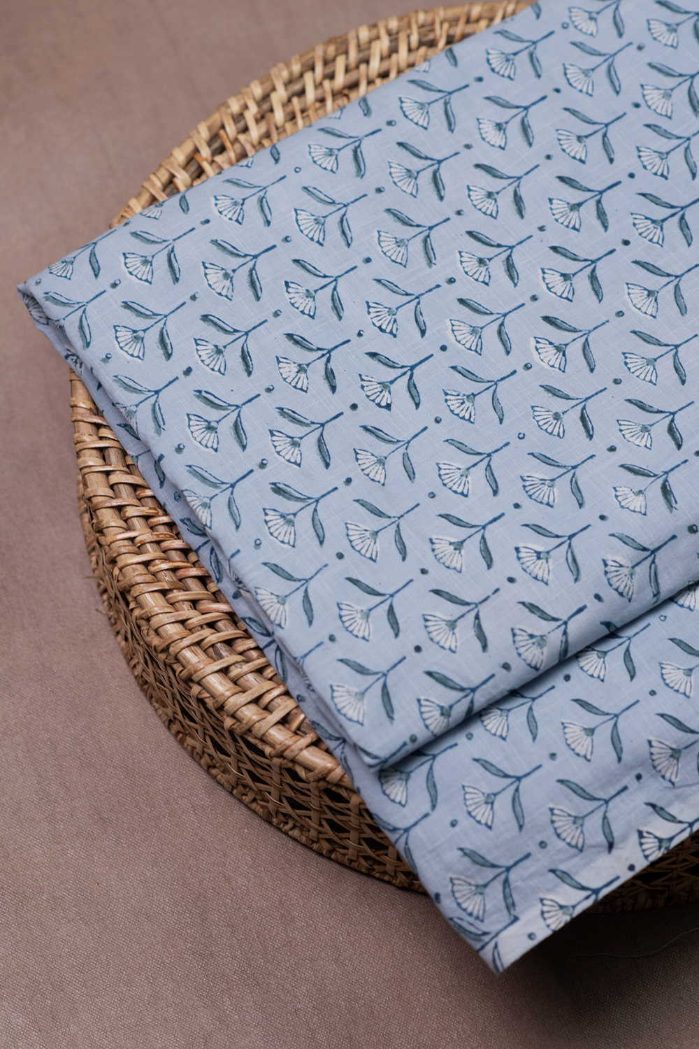 Meadow Bloom Dabu Cotton Fabric