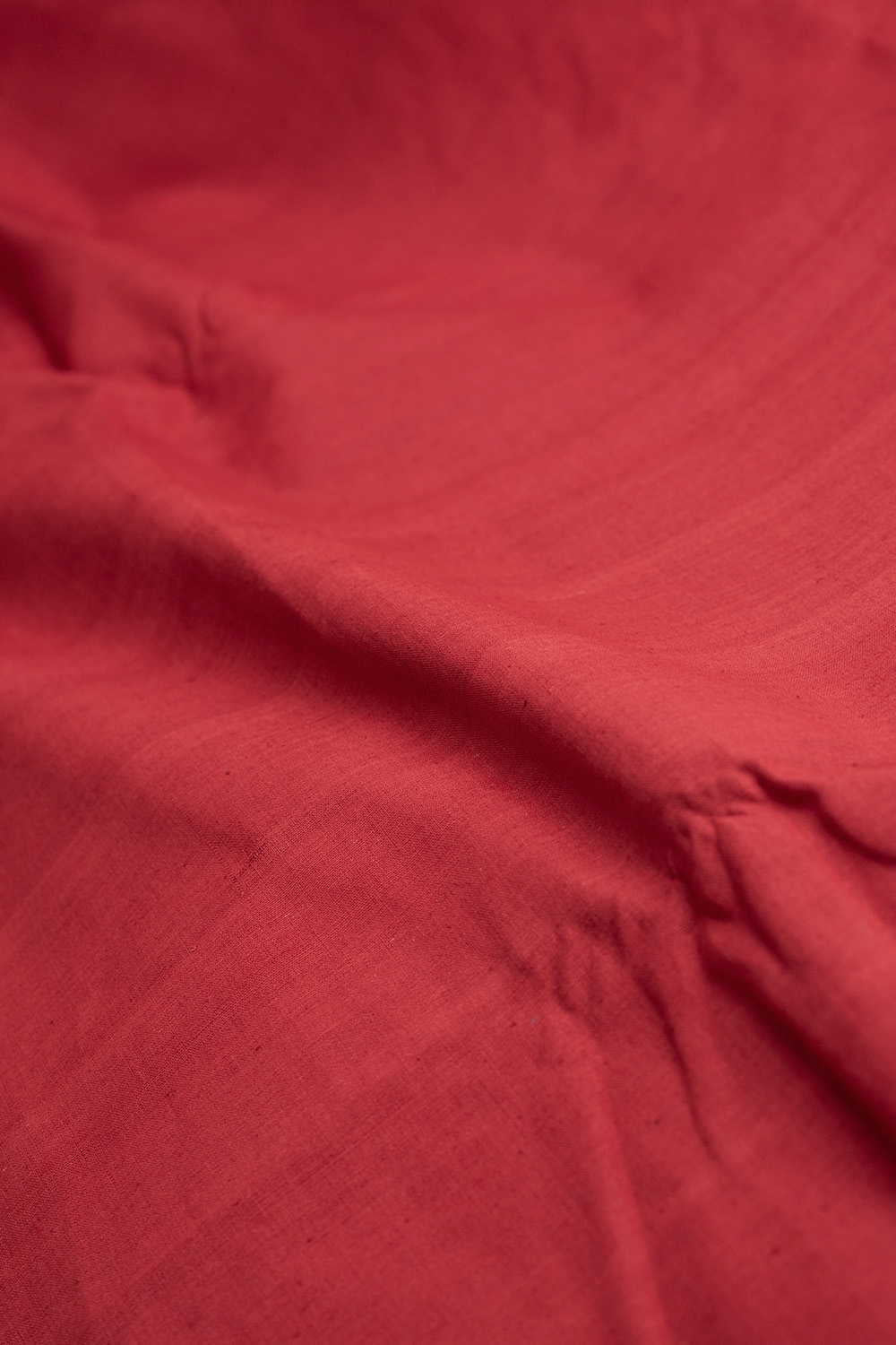 Classic Maroon Handspun Cotton Fabric - Image 3