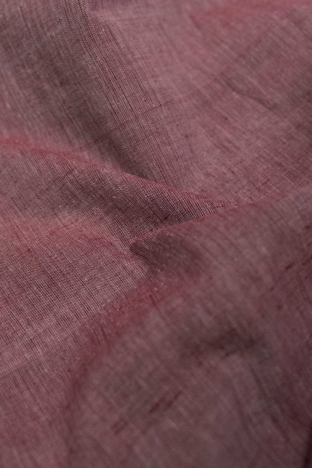 Creamy Maroon Handspun Cotton Fabric - Image 2