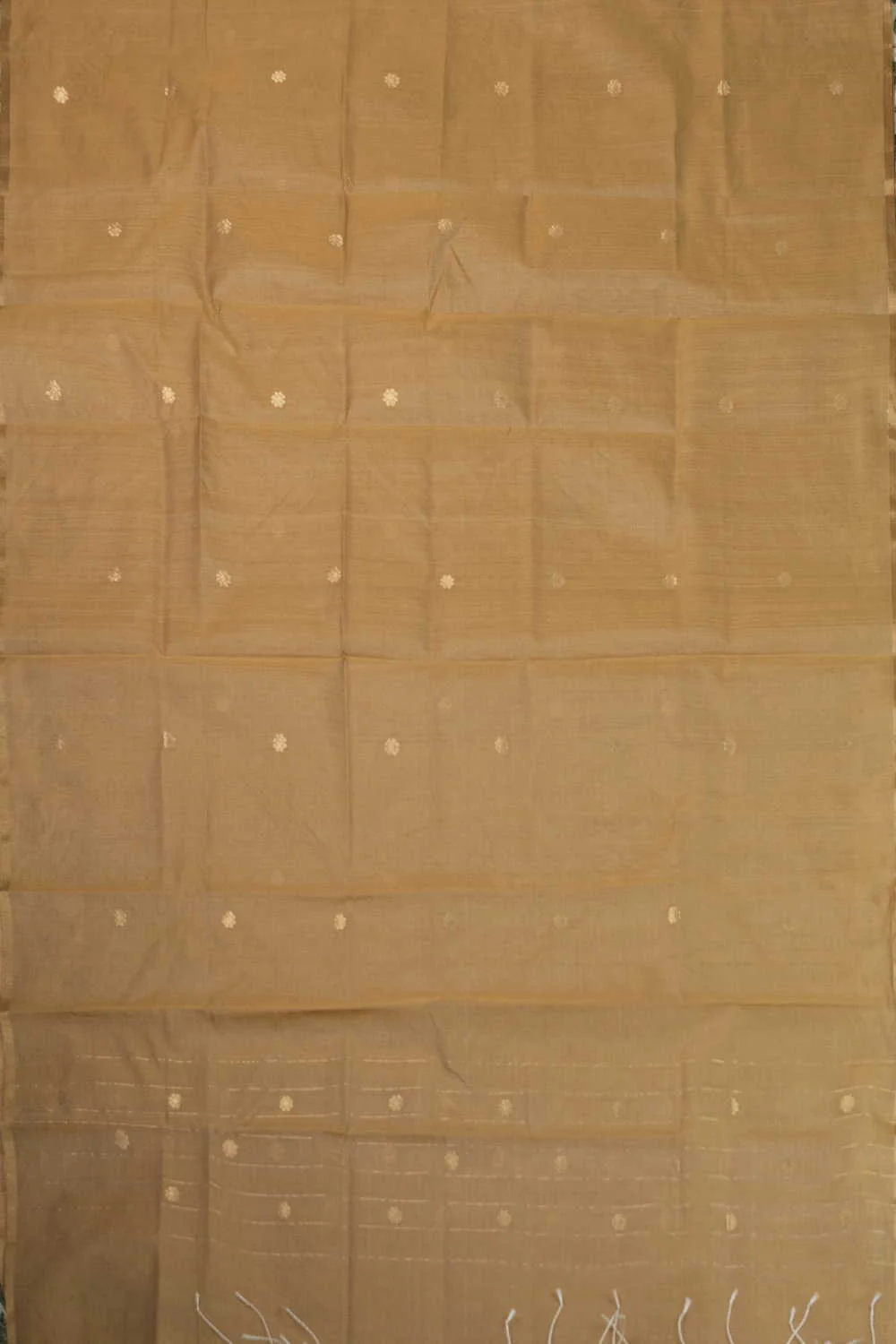 Yellowish Beige Chanderi Silk Cotton Dupatta - Image 3
