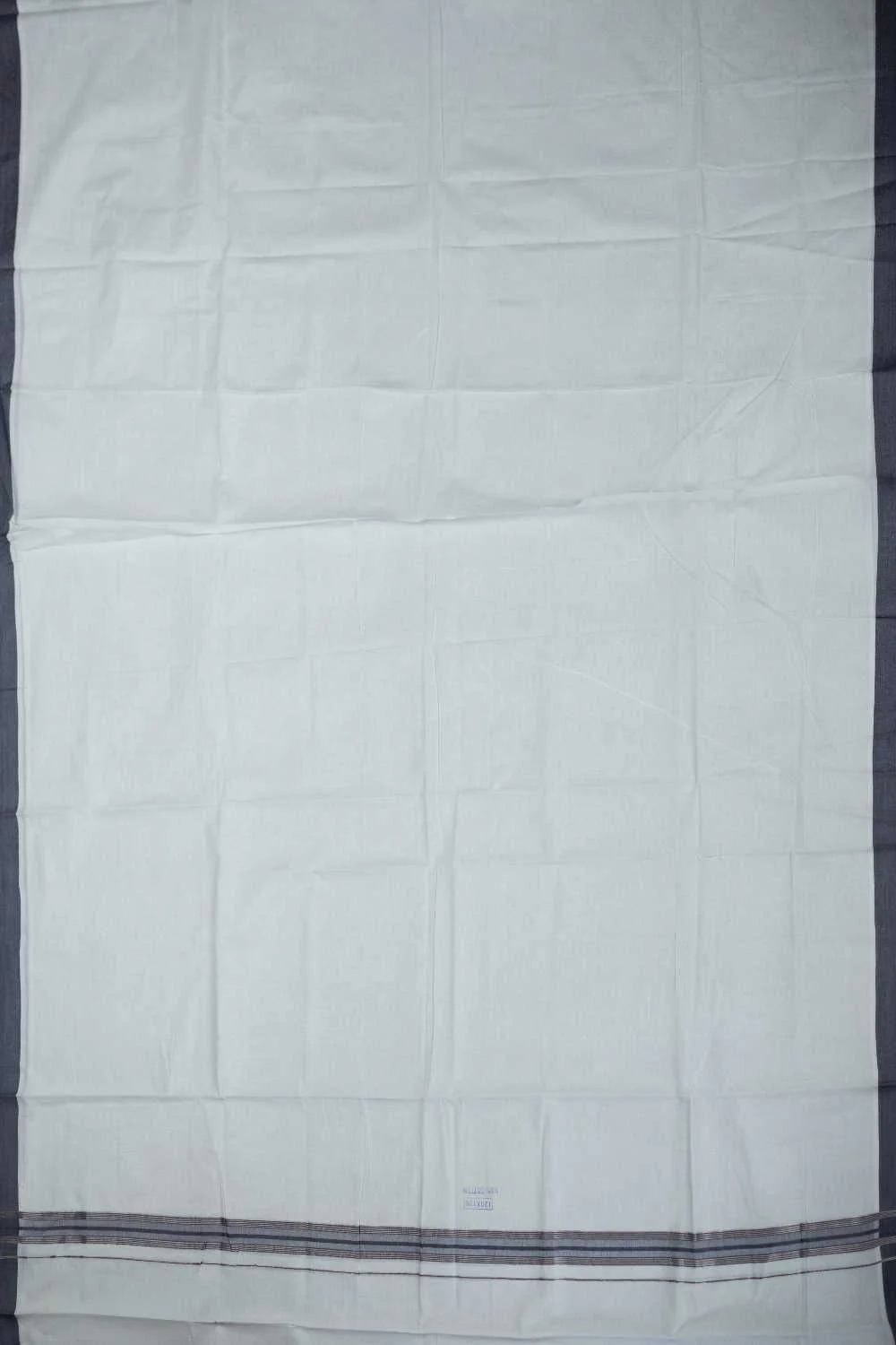Off-White Handwoven Cotton Dhoti with Handwoven Shirt - Image 3